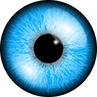 desenho olho azul